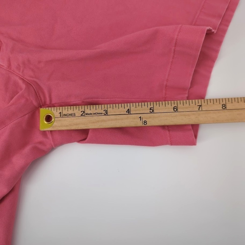 Vineyard Vines Men's Chino Shorts Size 35 Pink Salmon Flat Front Cotton Golf - Picture 7 of 8